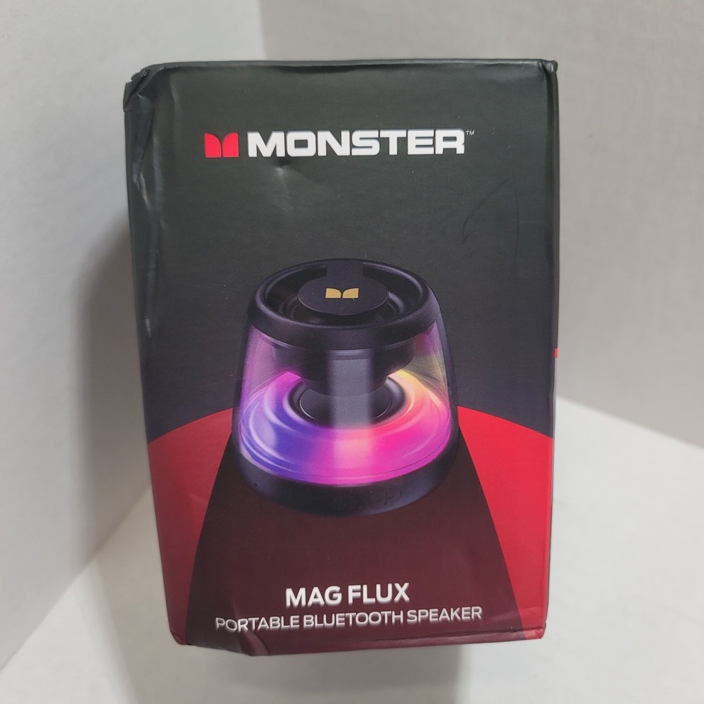 Monster MAG FLUX Magnetic Bluetooth Speaker 5W TWS Multicolor LED Black